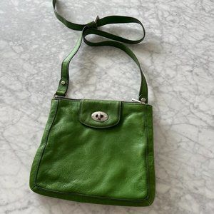 Green fossil handbag